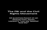 The FBI and the Civil Rights Movement 10 questions based on an excerpt from James Loewens Lies My Teacher Told Me