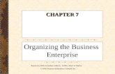 Business Fifth Canadian edition, Griffin, Ebert  Starke  2005 Pearson Education Canada Inc. CHAPTER 7 Organizing the Business Enterprise.