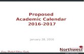 Proposed Academic Calendar 2016-2017 January 28, 2016.