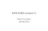 EIPB 698D Lecture 5 Raul Cruz-Cano Spring 2013. Midterm Comments PROC MEANS VS. PROS SURVEYMEANS For nonparametric: Kriskal-Wallis.