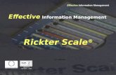 Effective Information Management GB00372 ISO 9001 : 2000 ISO 9001 : 2000 Rickter Scale