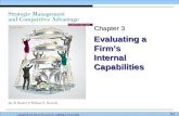 Evaluating a Firms Internal Capabilities Copyright  2012 Pearson Education, Inc. publishing as Prentice Hall. 3-1 Chapter 3.