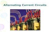 Alternating Current Circuits. AC Sources  : angular frequency of AC voltage  V max : the maximum output voltage of AC source.
