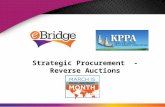 Strategic Procurement - Reverse Auctions. With shrinking budgets and increasing demands on staff, you are under intense pressure to discover new, more.