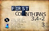 C O R I N T H I A S N IT S F R 3. 423 - A free CD of this message will be available following the service It will also be available for podcast later this.