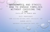 BOUNDARIES AND ETHICS: HOW TO ENGAGE FAMILIES WITHOUT CROSSING THE LINE FULFILLING THE PROMISE 2016 SUZY RODRIGUEZ HOME VISITING NATIONAL MODEL SPECIALIST,