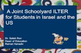 Dr. Saleit Ron Head of Education Ramat Hanadiv A Joint Schoolyard ILTER for Students in Israel and the US.