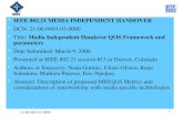 21-06-0493-07-0000 1 IEEE 802.21 MEDIA INDEPENDENT HANDOVER DCN: 21-06-0493-07-0000 Title: Media Independent Handover QOS Framework and parameters Date.