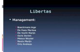 Libertas  Management:  Boeckmans Inge  De Haes Marissa  De Vocht Marijn  Goris Dorien  Meeus Wouter  Neuts Marijn  Oris Andreas.