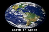 Earth in Space. How Earth Moves Earth moves through space in two major ways: rotation and revolution.