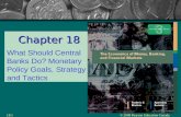 2008 Pearson Education Canada18.1 Chapter 18 What Should Central Banks Do? Monetary Policy Goals, Strategy and Tactics.