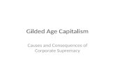 Gilded Age Capitalism Causes and Consequences of Corporate Supremacy.