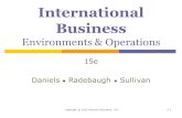 Copyright  2015 Pearson Education, Inc.5-1 International Business Environments  Operations 15e Daniels ● Radebaugh ● Sullivan.