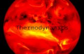 Thermodynamics. Definitions Thermodynamics is the study of processes in which energy is transferred as work and heat The system is a set of particles.