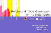 Polyhedral Code Generation In The Real World Nicolas VASILACHE Cdric BASTOUL Albert COHEN.