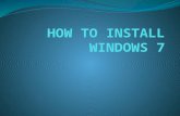 HOW TO INSTALL WINDOWS 7? This step-by-step guide demonstrates how to install Windows 7 Ultimate. The guide is similar for other versions of Windows 7.