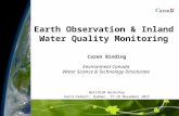 Earth Observation  Inland Water Quality Monitoring Caren Binding Environment Canada Water Science  Technology Directorate NetCOLOR Workshop Saint-Hubert,