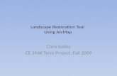 Landscape Restoration Tool Using ArcMap Chris Kelley CE 394K Term Project, Fall 2009.