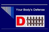 Your Bodys Defense. Physical Defenses  First line of defense  Skin  Hair  Mucous  Cilia  Saliva  Tears  Sweat  Digestive tract.