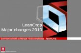 LeanOrga Major changes 2010 Communication kit to Renault Trucks employees - TEMPLATE.