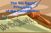 The Six Basic Principles of the Constitution. For Your Information Objective: Students will be able to identify and explain the six basic principles of.
