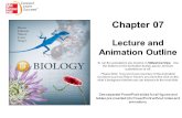 Chapter 07 Lecture and Animation Outline See separate PowerPoint slides for all figures and tables pre-inserted into PowerPoint without notes and animations.