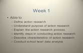 Week 1 Able to Define action research