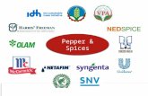 Pepper & Spices. 50% of pepper affected by residues.