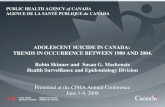 PUBLIC HEALTH AGENCY of CANADA AGENCE DE LA SANTÉ PUBLIQUE du CANADA 1 PUBLIC HEALTH AGENCY of CANADA…