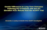 Gender Differences in Long-Term Outcomes Following PCI of Patients with Non-ST Elevation ACS: Results…