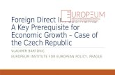 Foreign Direct Investments – A Key Prerequisite for Economic Growth – Case of the Czech Republic…