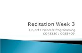 Object Oriented Programming COP3330 / CGS5409.  Classes & Objects  DDU Design  Constructors…
