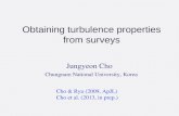 Obtaining turbulence properties from surveys Jungyeon Cho Chungnam National University, Korea Cho &…
