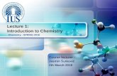 LOGO Course lecturer : Jasmin Šutković 2th March 2016 Chemistry - SPRING 2016 Lecture 1: Introduction…