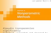 CHAPTER 8: Nonparametric Methods Alpaydin transparencies significantly modified, extended and changed…
