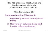 10/24/2014PHY 711 Fall 2014 -- Lecture 251 PHY 711 Classical Mechanics and Mathematical Methods 10-10:50…