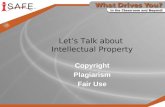 Let’s Talk about Intellectual Property Copyright Plagiarism Fair Use.