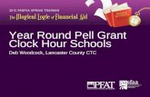 Year Round Pell Grant Clock Hour Schools Deb Woodcock, Lancaster County CTC.