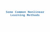 Some Common Nonlinear Learning Methods. Learning methods we’ve seen so far: Linear classifiers: –…