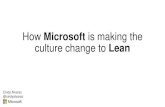 How Microsoft is Making the Culture Change from Traditional to Lean, Cindy Alvarez, Principal Design Researcher, Microsoft