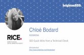 BrightonSEO 2017  - SEO quick wins from a technical check
