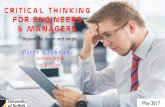Critical Thinking for Engineers and Managers