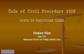 Code of civil procedure 1908 suits in particular cases pptx