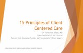 15 Principles of Client Centered Care