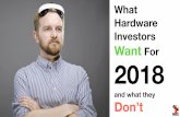 2018 Hardware Investors Wish List