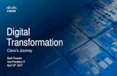 Digital Transformation - Cisco's Journey