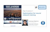 Optimization (DLAI D4L1 2017 UPC Deep Learning for Artificial Intelligence)