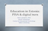 Education system in Estonia: PISA and Digital Turn