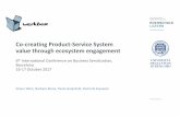 Co-creating product-service system value through ecosystem engagement