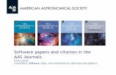 Software Publishing in AAS Journals